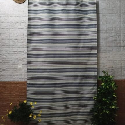 Cortina de calle Rayas Grises 140×260 cm en Jacquard