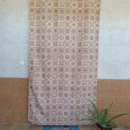 Cortinas Exteriores 140x260cm, Protección y Estilo Español en Naranja.