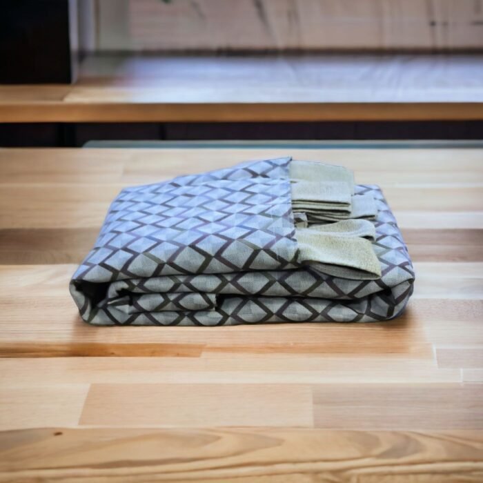 Cortina Alpujarra Rombos en Marrón 140x260cm: Para Interior/Exterior, Hecha en España - Imagen 6