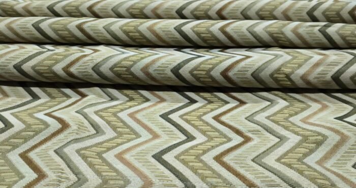 Cortinas Jacquard Alpujarra 140x260cm - Diseño Olas Amarillo - Imagen 5