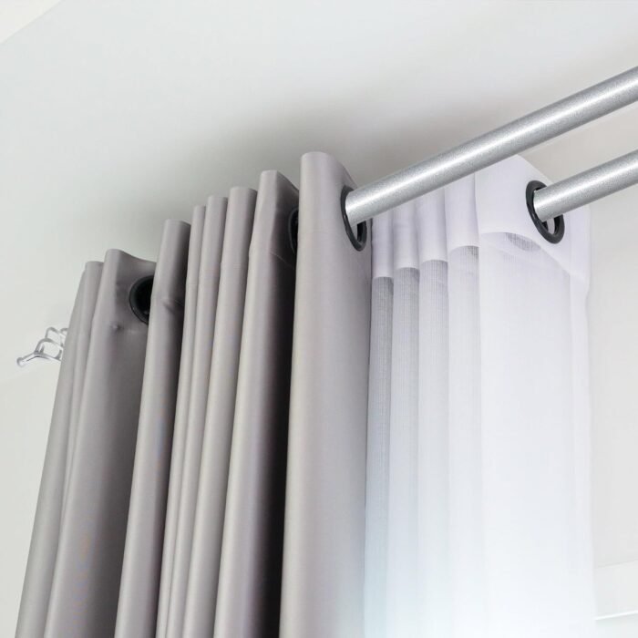 Barras de Cortina Dobles Plata: Durabilidad y Diseño - Imagen 3