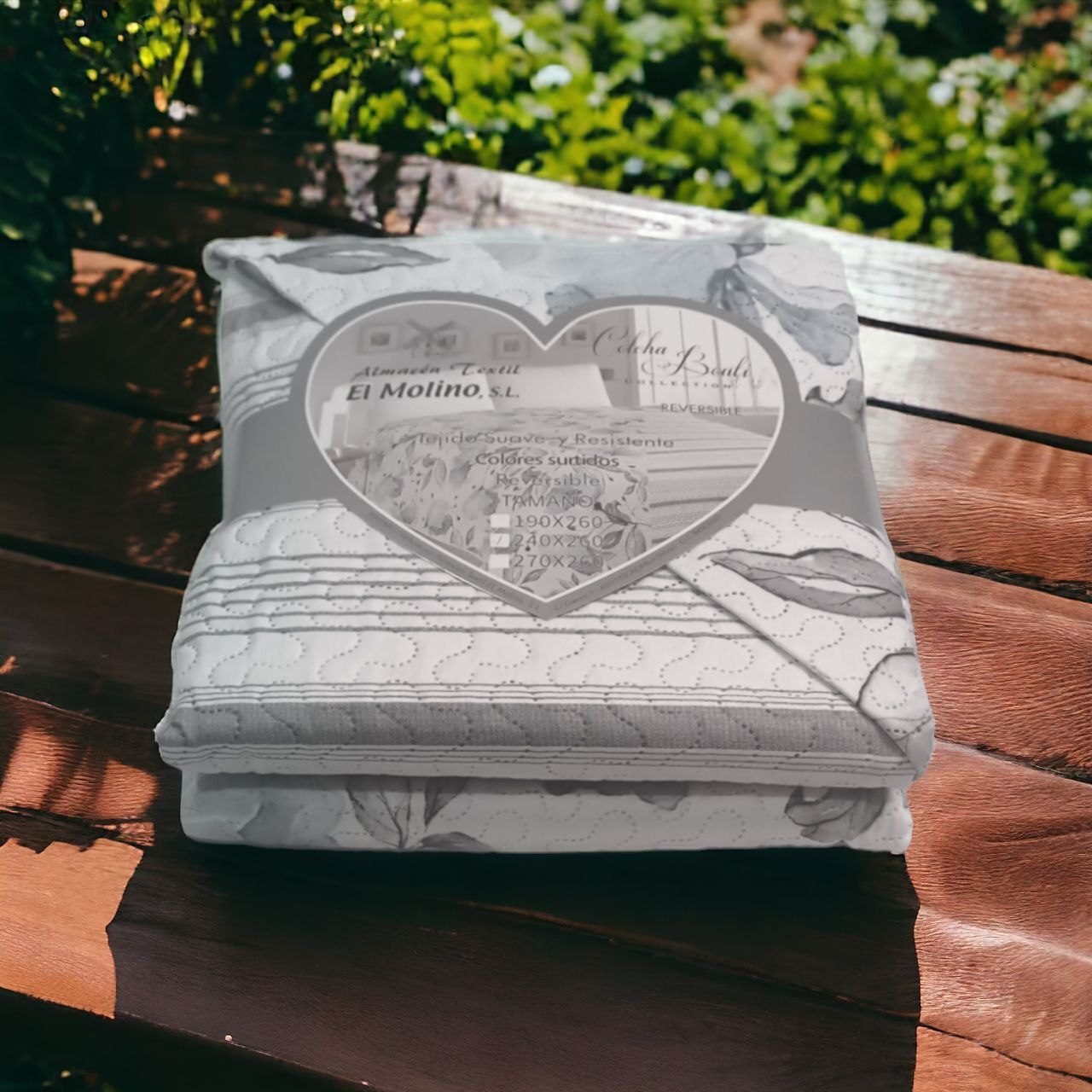 Colcha de Verano económica, Cubrecama Reversible Sin Cojines. Cubre sofá Colección El Molino LT-1 Modelo Asturias. - Imagen 12