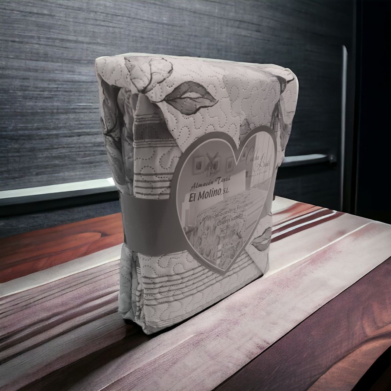 Colcha de Verano económica, Cubrecama Reversible Sin Cojines. Cubre sofá Colección El Molino LT-1 Modelo Asturias. - Imagen 8