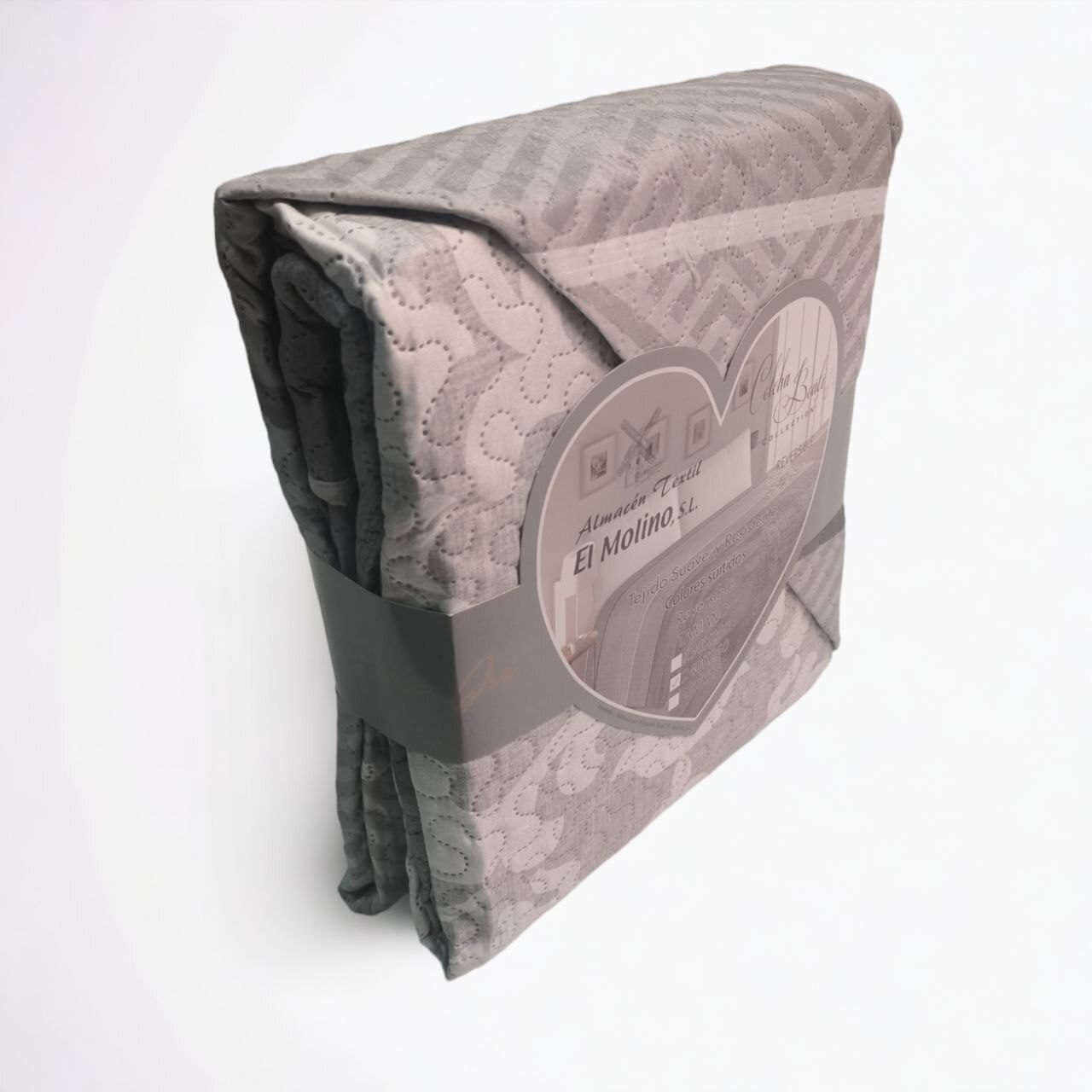 Colcha de Verano económica, Cubrecama Reversible Sin Cojines. Cubre sofá Colección El Molino LT-3 -Córdoba. - Imagen 3