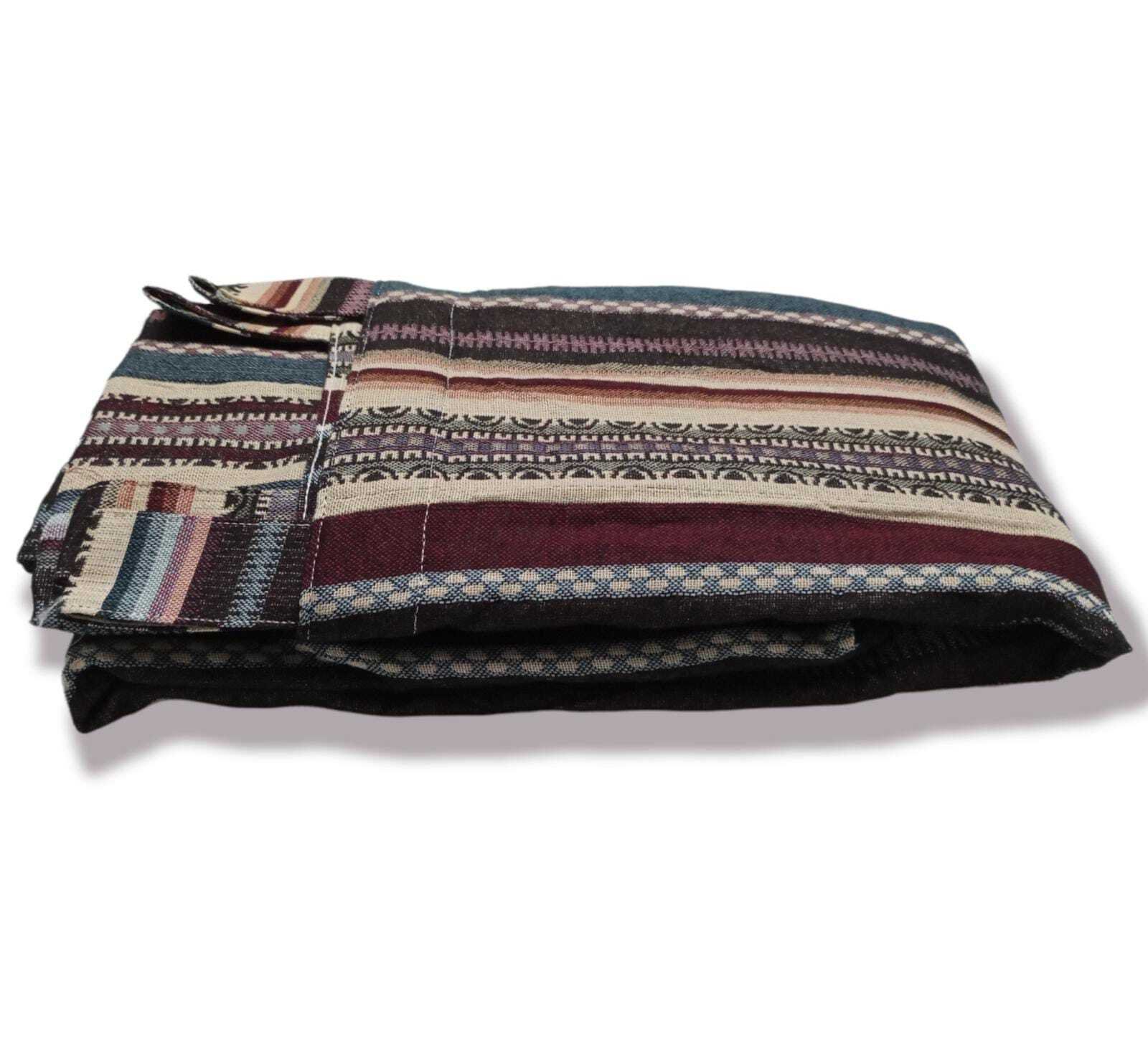 Cortina de calle Rayas Toledo Granate 140×260 cm | Jacquard - Imagen 5