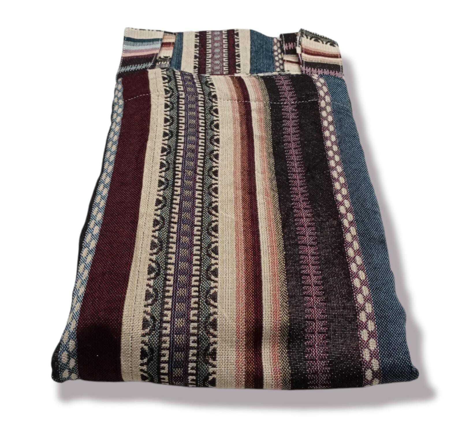 Cortina de calle Rayas Toledo Granate 140×260 cm | Jacquard - Imagen 3