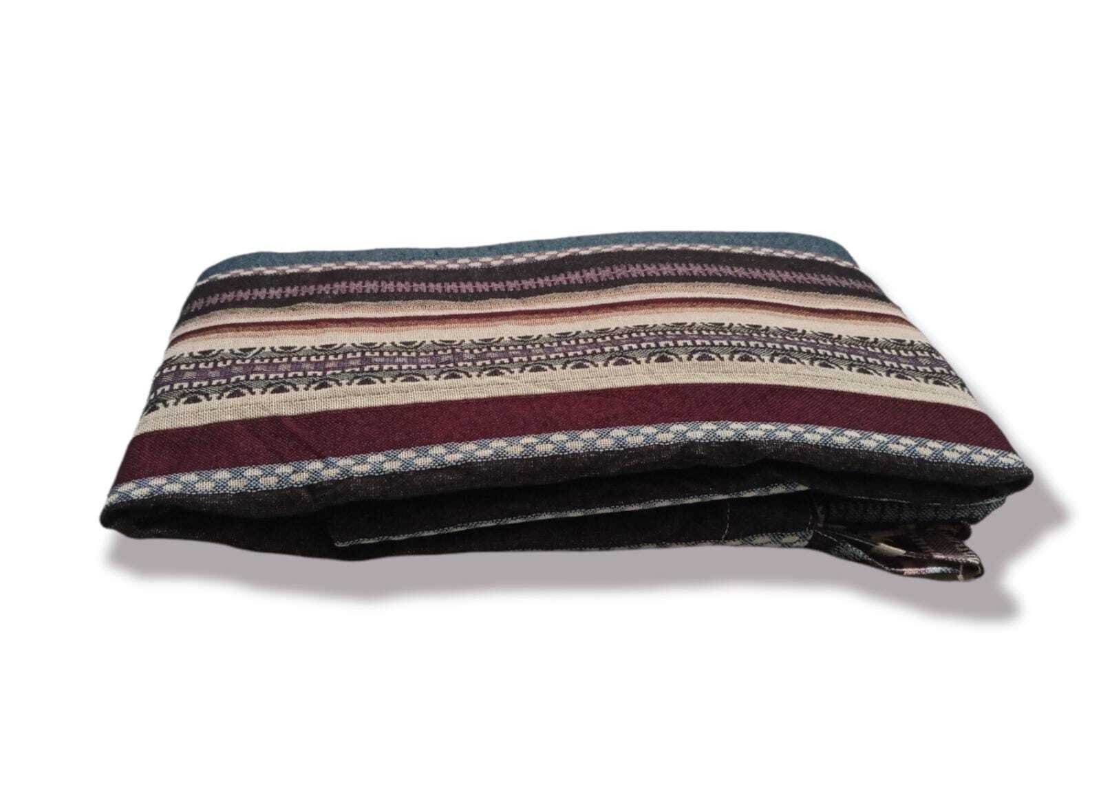 Cortina de calle Rayas Toledo Granate 140×260 cm | Jacquard - Imagen 8