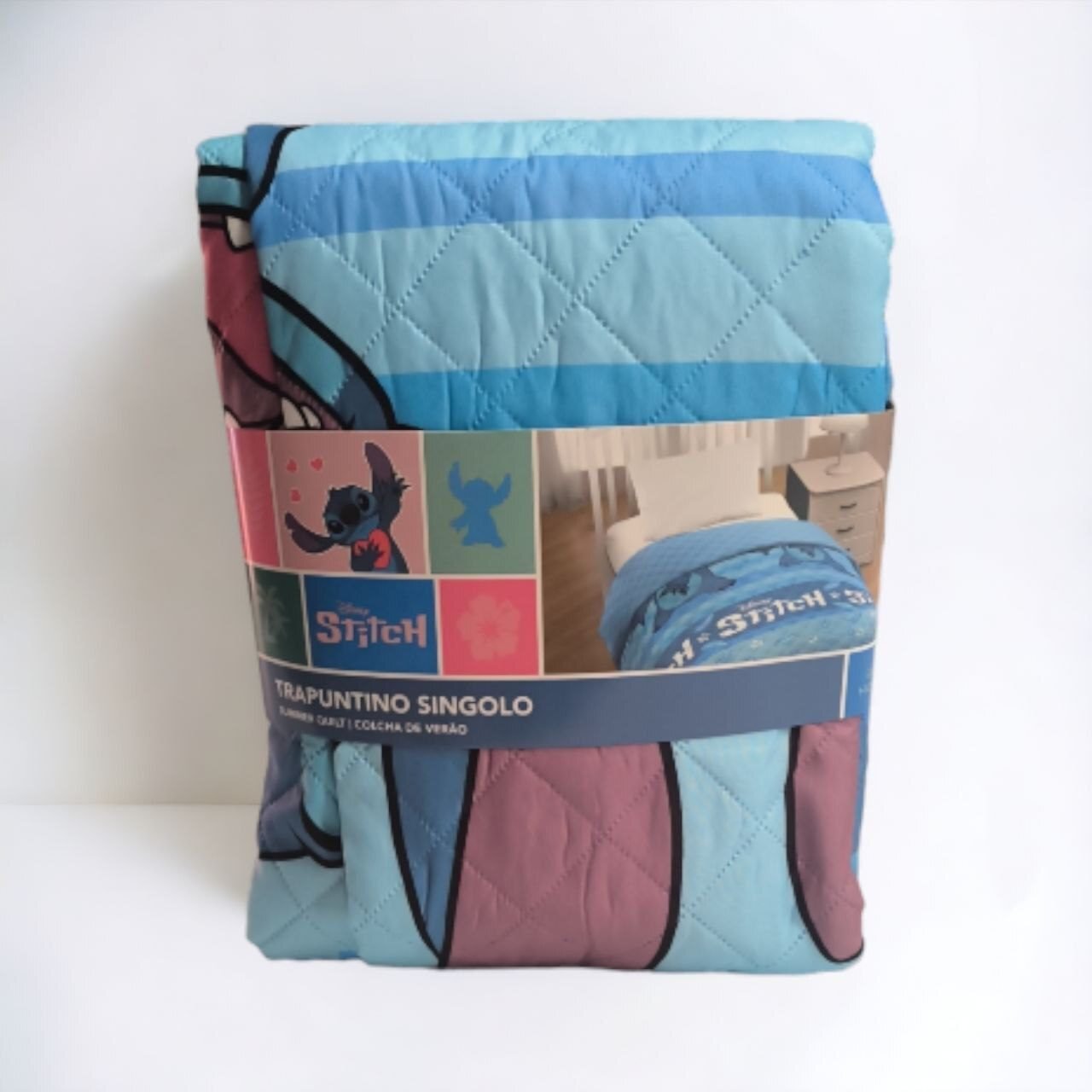 Colcha Stitch Alegre en Azul - Comodidad y Diversión de Disney para el Descanso Nocturno-Cama de 80/90 cm. - Envío Gratis en Mercatienda.es - Imagen 2