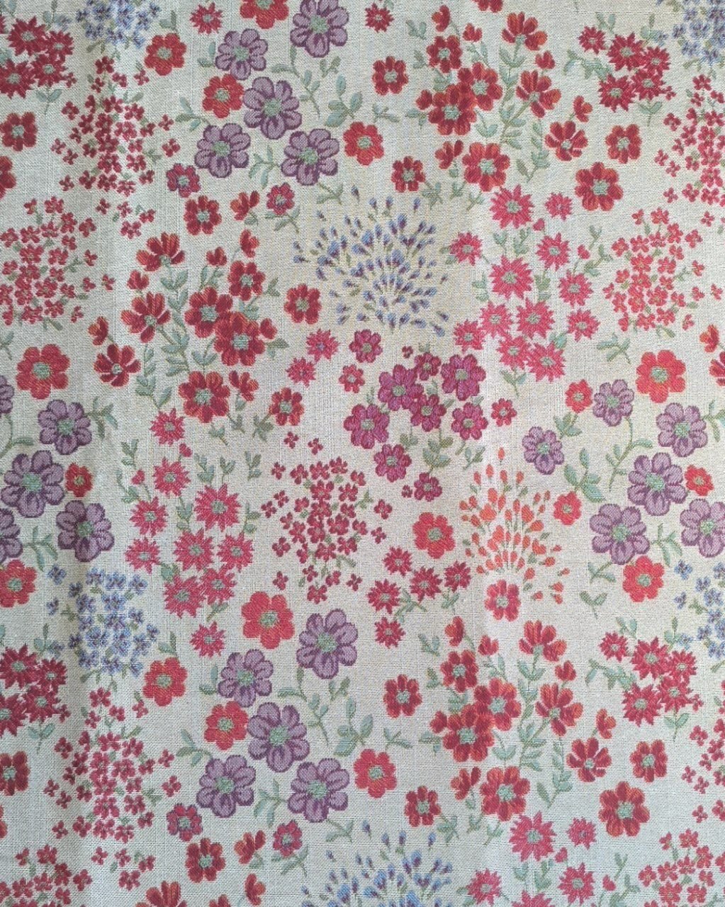 Cortina de calle Ramos de Flores Rojas 140×260 cm | Jacquard - Imagen 8