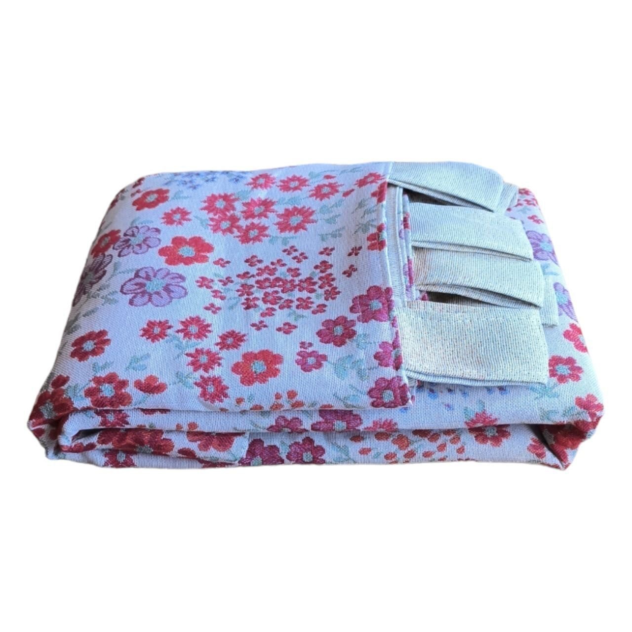 Cortina de calle Ramos de Flores Rojas 140×260 cm | Jacquard - Imagen 3