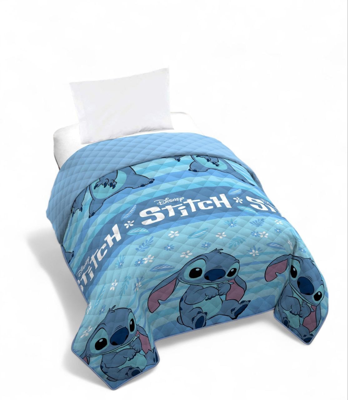 Colcha Stitch Alegre en Azul - Comodidad y Diversión de Disney para el Descanso Nocturno-Cama de 80/90 cm. - Envío Gratis en Mercatienda.es - Imagen 6