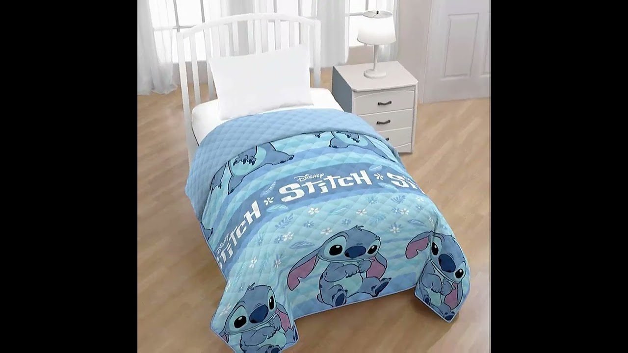 Colcha Stitch Alegre en Azul - Comodidad y Diversión de Disney para el Descanso Nocturno-Cama de 80/90 cm. - Envío Gratis en Mercatienda.es - Imagen 7
