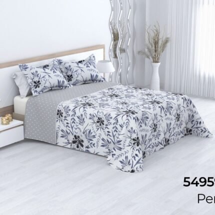 Colcha bouti cosida reversible cubrecama modelo Perla para primavera/verano/otoño - Mercatienda.es