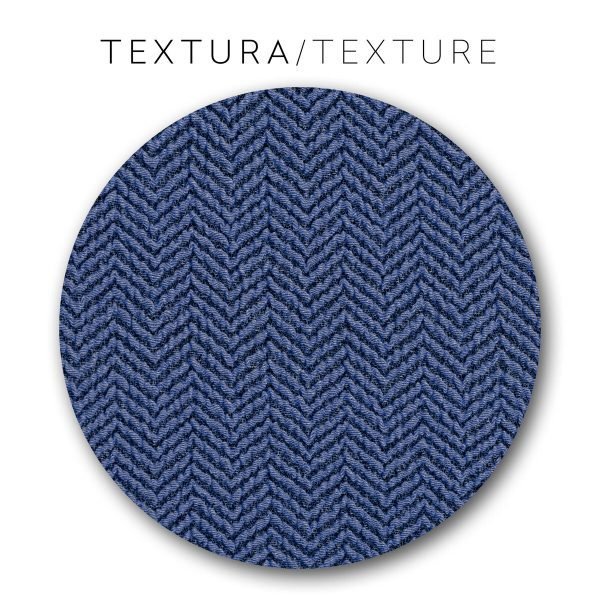 Funda Rinconera para Sofá Eysa Jaz . Medidas: 110 x 120 x 450 cm. Tejido elástico de poliéster y elastano, color Azul. - Imagen 2