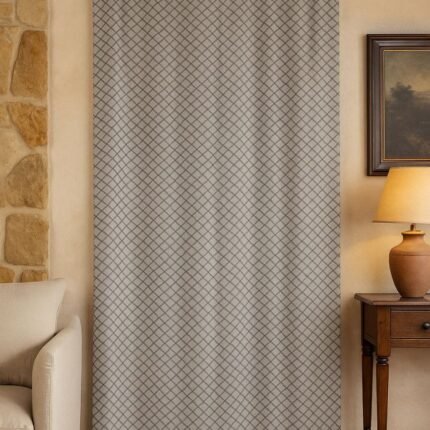 Cortina de calle Rombos Gris 140×260 cm | Jacquard