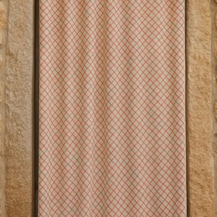 Cortina de calle Rombos Rojos 140×260 cm | Jacquard