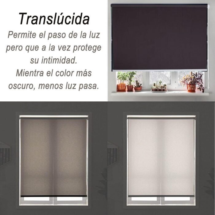 Estor Enrollable Marrón: Diseños Elegantes y Modernos - Imagen 2