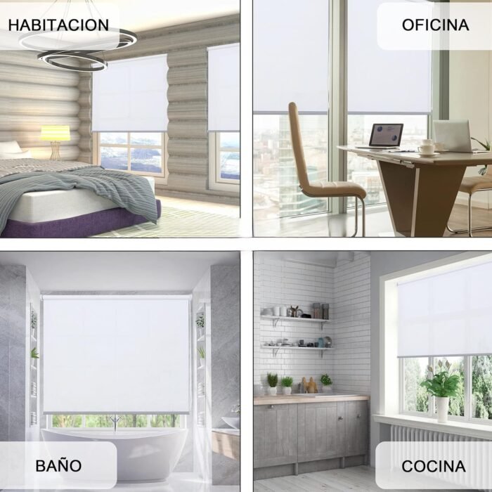 Estor Enrollable en Gris Oscuro : Diseños Elegantes y Modernos. - Imagen 10