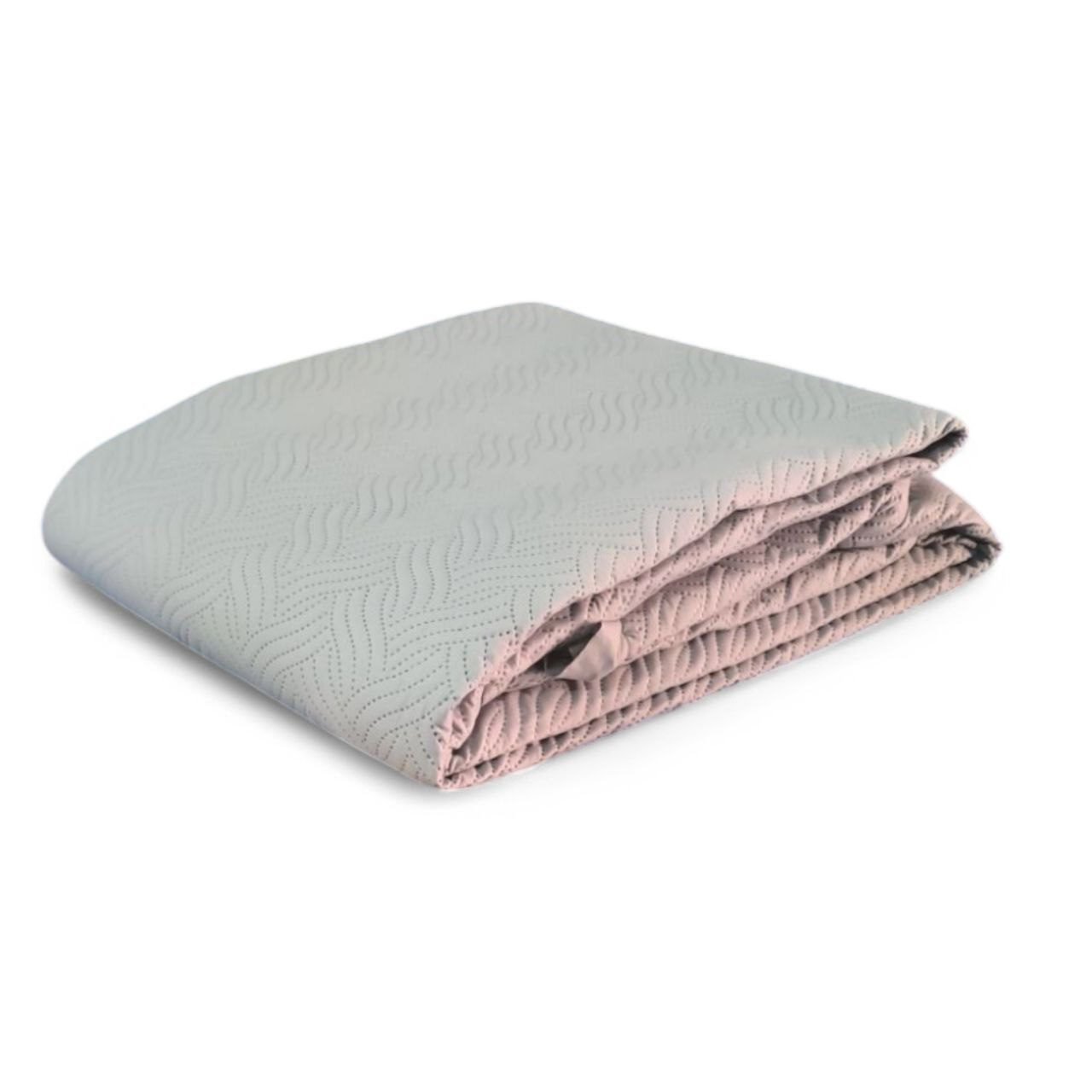Colcha Bouti Lavada Lisa en Gris de Microfibra Suave, Ligera y Elegante para Verano - Imagen 4