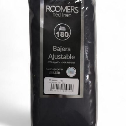 Sábanas Bajeras Roomers Gris Oscuro: Ajuste Perfecto 30cm