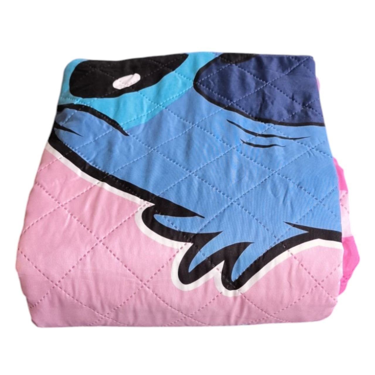 Colcha Acolchada Infantil Stitch Rosa | Ligera y Suave | Para Cama Individual - Imagen 7