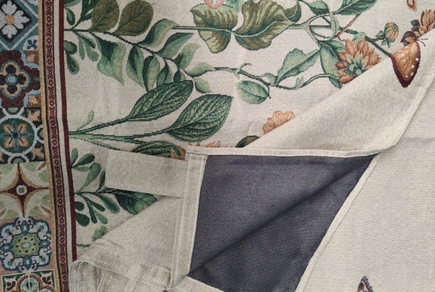 Cortina de calle Mariposas y Girasoles 140×260 cm | Jacquard - Imagen 7