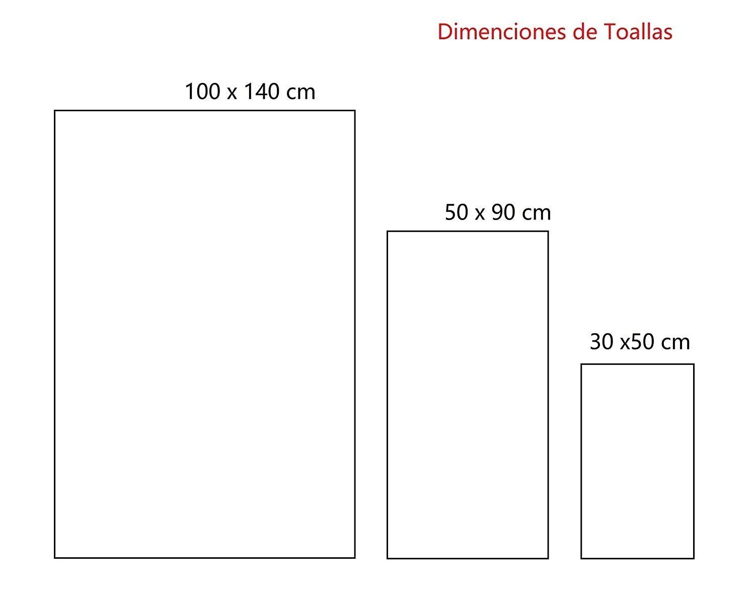 Juego de Toallas 3 Piezas 100% Algodón Portugués 500g/m² Súper Suaves, en Celeste - Imagen 7
