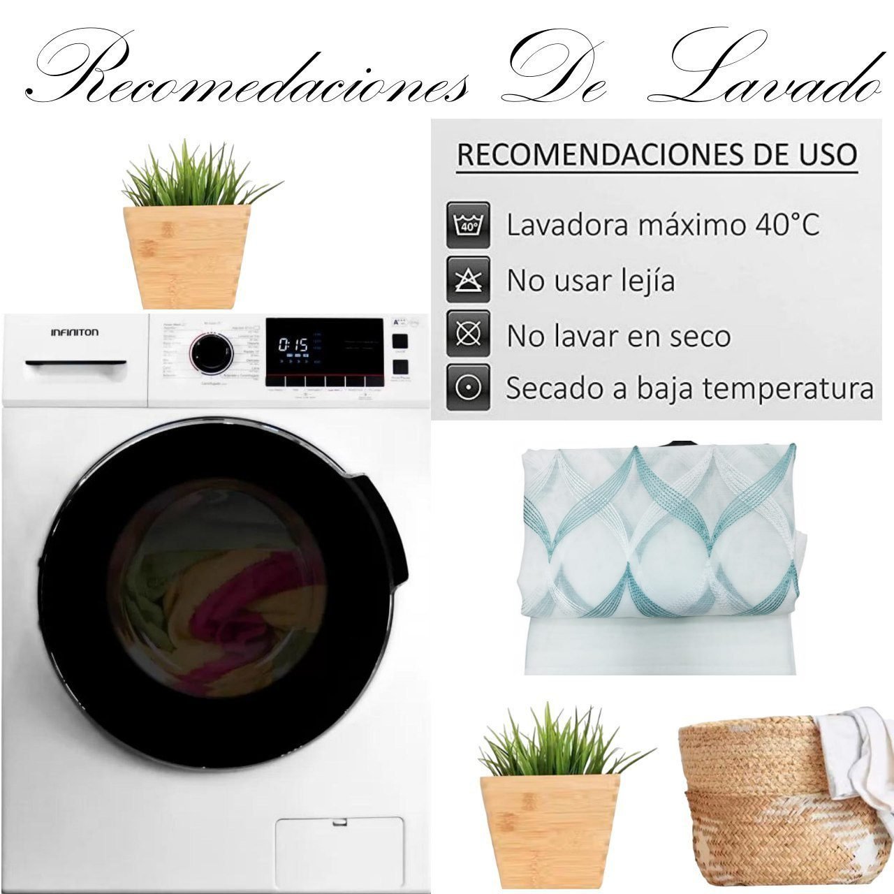 Cortina de visillo bordado Zigzag,en Agua para sala, habitación con 8 ollaos de acero-Mercatienda.es - Imagen 5