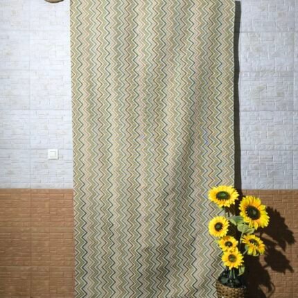 Cortina de calle Olas Amarillas 140×260 cm | Jacquard