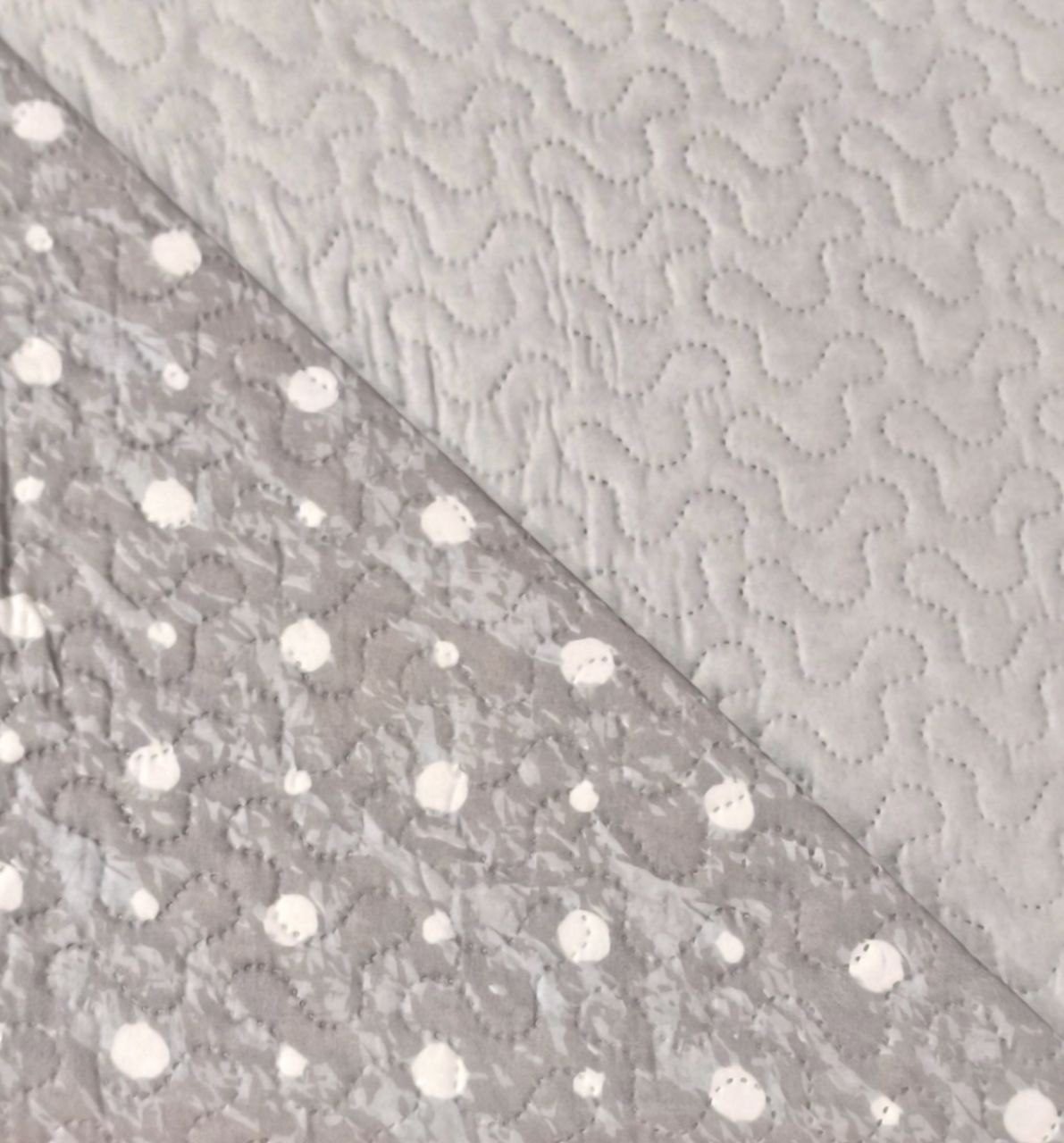 Colcha de entretiempo Olimpia Gris ligera y elegante para cama 90, 105, 135 y 150 cm - Imagen 7