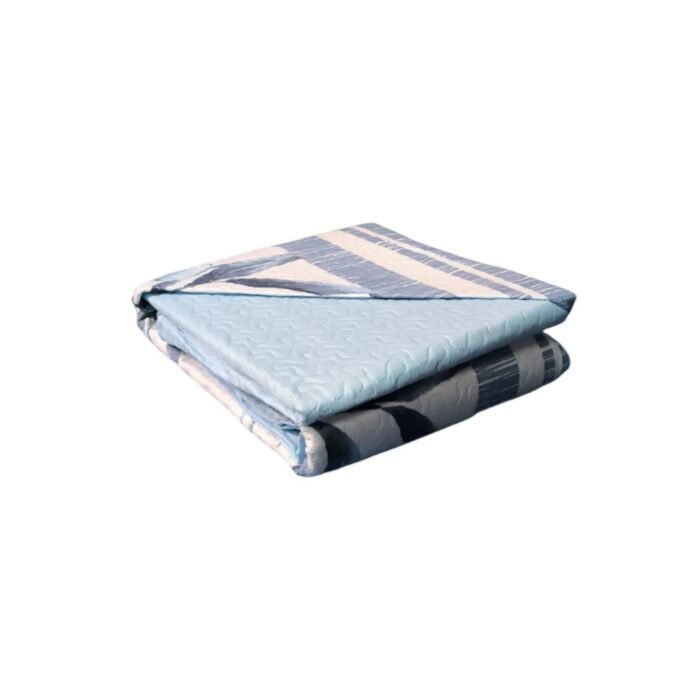 Colcha de verano económica en Azul ligera  Fresca, transpirable y barata para tu cama Arce - Imagen 4