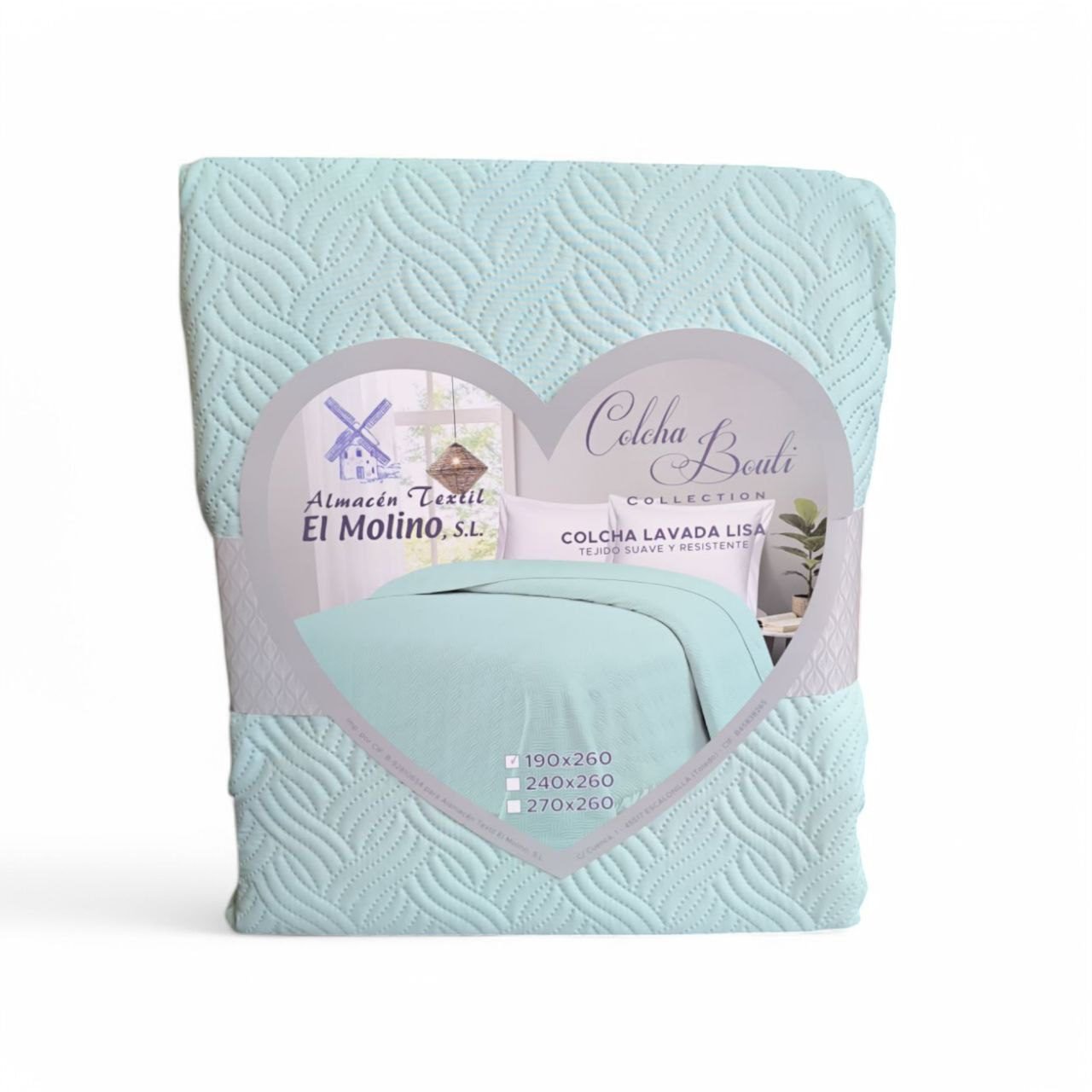 Colcha Bouti en Agua Lavada Lisa de Microfibra Suave, Ligera y Elegante para Verano - Imagen 2