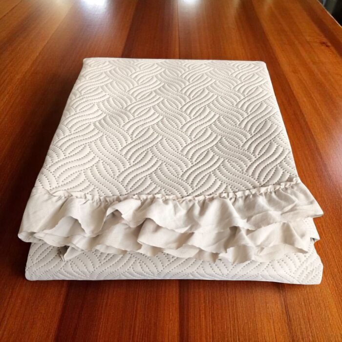Colcha Bouti Lavada Lisa en Lino de Microfibra  Suave, Ligera y Elegante para Verano. - Imagen 6