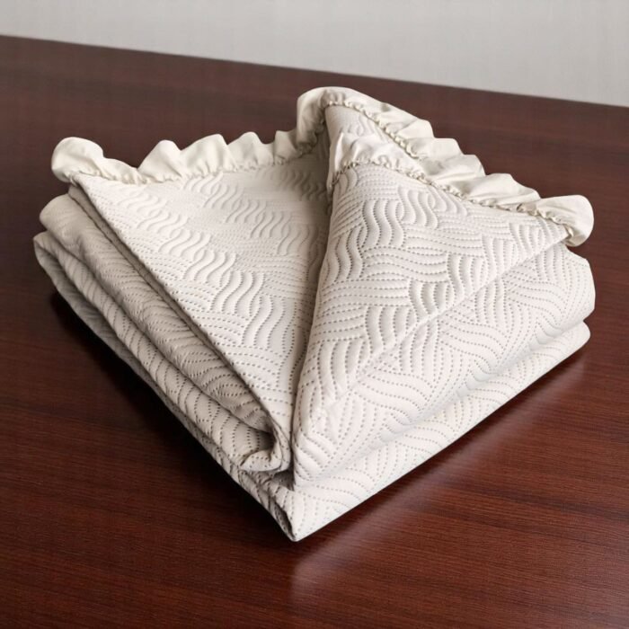 Colcha Bouti Lavada Lisa en Lino de Microfibra  Suave, Ligera y Elegante para Verano. - Imagen 2