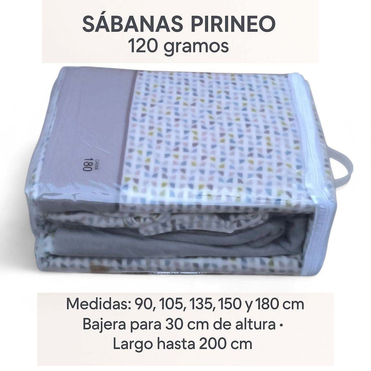 Sábanas Térmicas Pirineo Ximena Gris 120 g/m² – 90 a 180 cm - Imagen 2