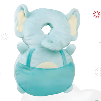 Protector de cabeza anti-shock baby™ - Modelo Elefante Azul: ¡Seguridad y Estilo para Tu Bebé!
