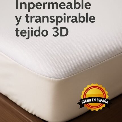 Protector de colchón 3D impermeable y transpirable | Antialérgico y antiácaros