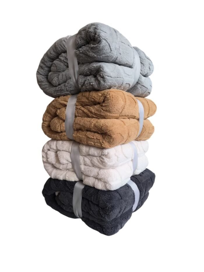 Manta de Sofá y Cama Corazones en Color Gris Claro – Sedalina Suave con Sherpa, Calidez Garantizada- Mercatienda.es - Imagen 8