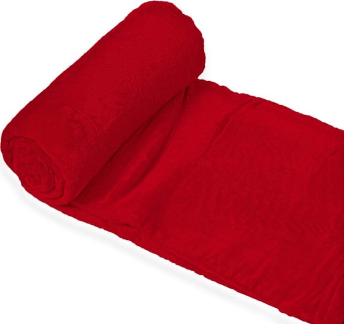 Manta Sofá, Cama y Viaje en Rojo , tienes 3 tamaños Ultra suave, micro seda, No suelta pelo. - Imagen 6