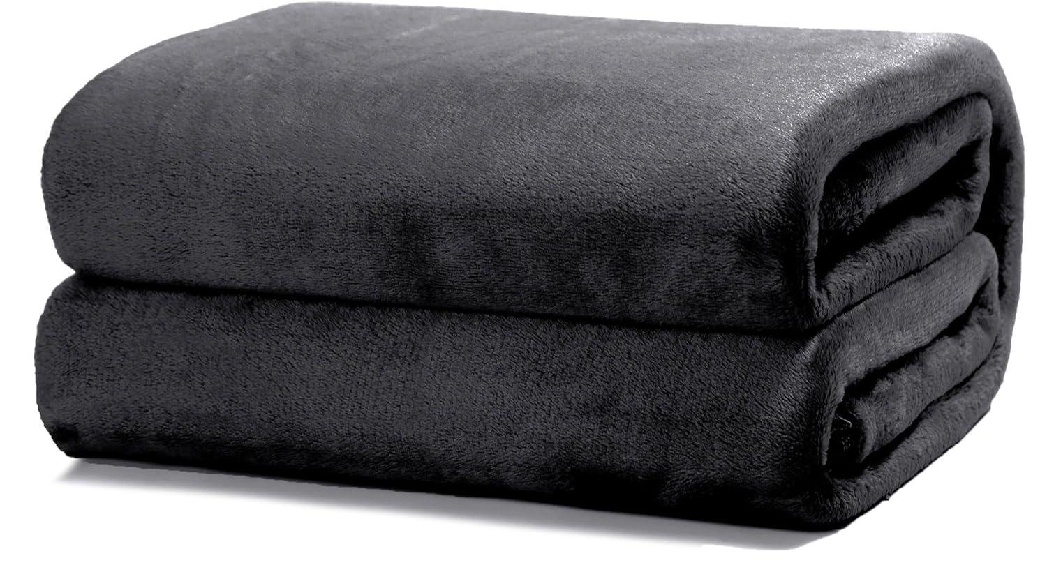 Manta Sofá, Cama y Viaje en Negro , tienes 3 tamaños Ultra suave, micro seda, No suelta pelo. - Imagen 6