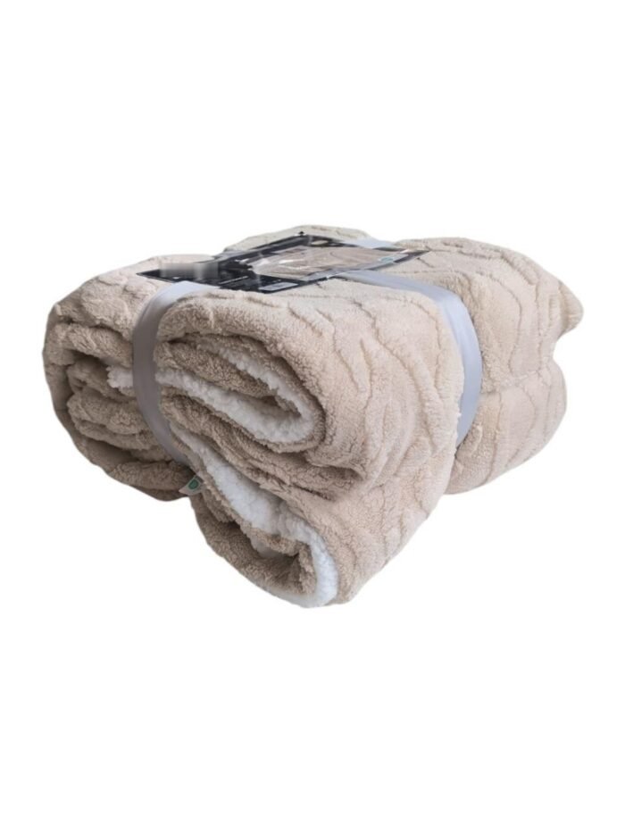 Manta de Sofá y Cama M-Ochos en Beis – Sedalina Suave con Sherpa, Calidez Garantizada- Mercatienda.es - Imagen 7