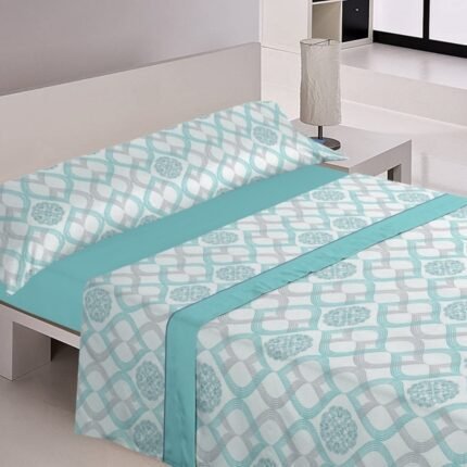 Sábanas cama verano Pionias Turquesa Suaves y Económicas de Microfibra Anti-perli | Mercatienda.es