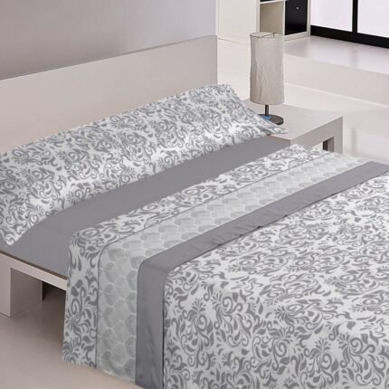 sabanas para cama verano Tulipan en Gris Suaves y Económicas de Microfibra Anti-perli | Mercatienda.es