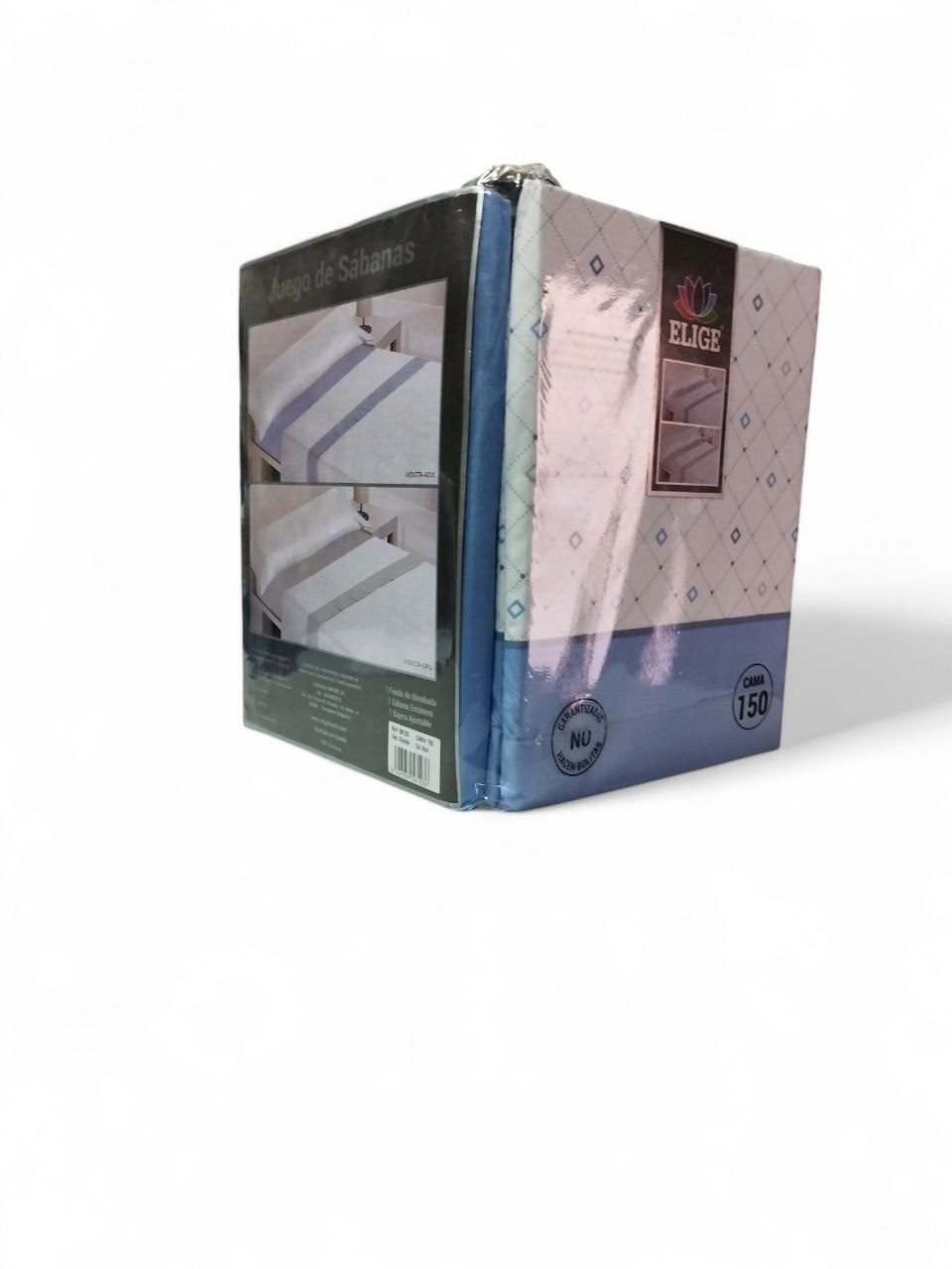 Juego sabanas cama verano 3 piezas Violeta en Azul Suaves y Económicas de Microfibra Anti-perli | Mercatienda.es - Imagen 2