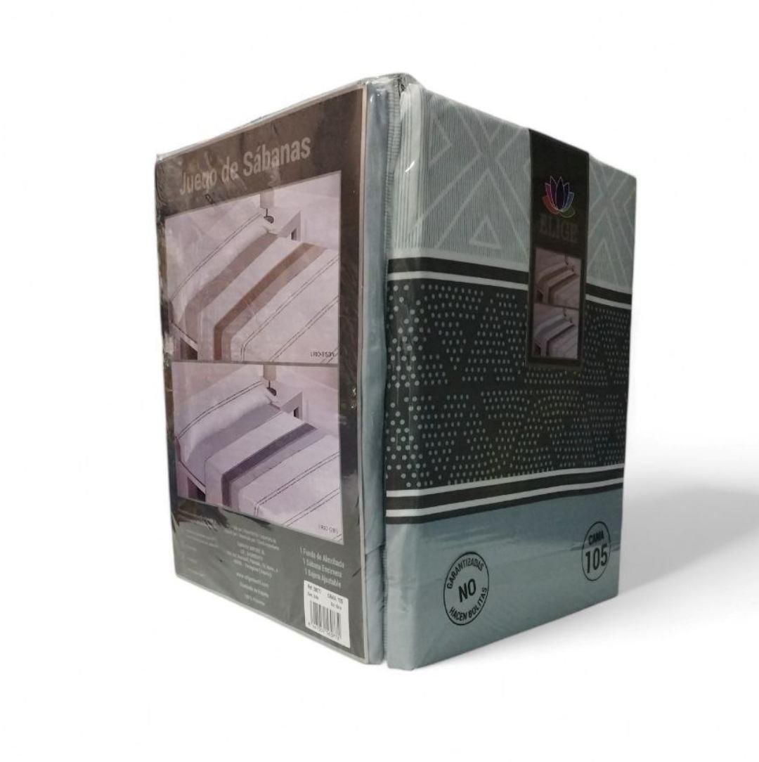 Juego sabanas cama verano 3 piezas Lirios Gris Suaves y Económicas de Microfibra Anti-perli | Mercatienda.es - Imagen 5