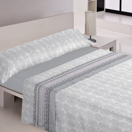 Juego sabanas cama verano 3 piezas Lavanda Gris Suaves y Económicas de Microfibra Anti-perli | Mercatienda.es