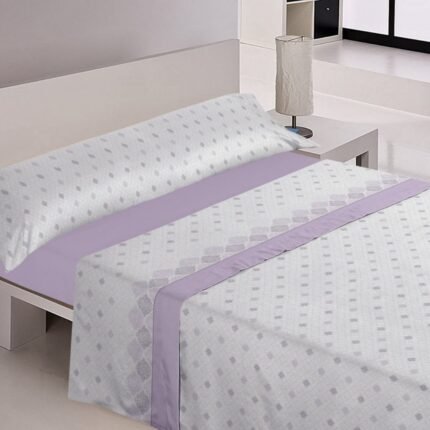 Juego sabanas cama verano 3 piezas Margarita en Malva Suaves y Económicas de Microfibra Anti-perli | Mercatienda.es