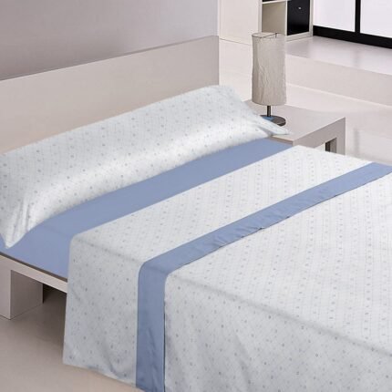 Juego sabanas cama verano 3 piezas Violeta en Azul Suaves y Económicas de Microfibra Anti-perli | Mercatienda.es