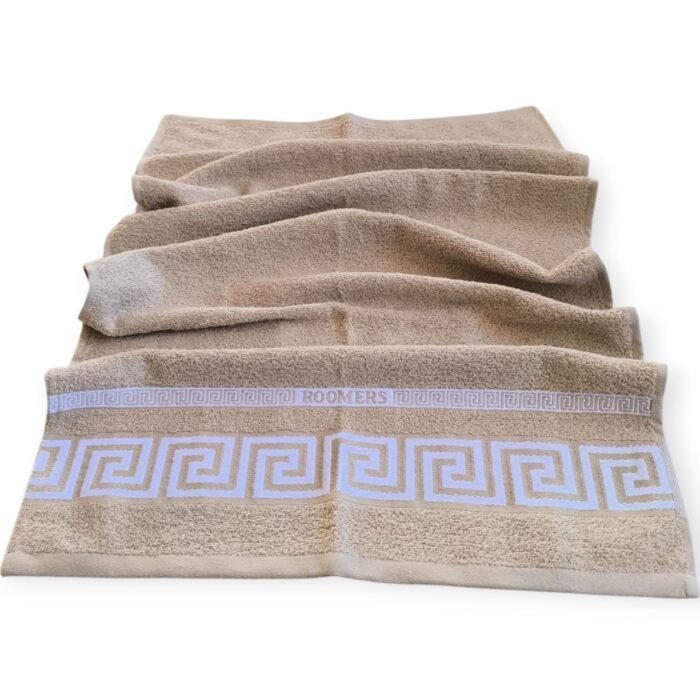 Juegos Toallas de baño algodón Portugués 500g de alta calidad set 3 - Simon en Taupe gruesas y duraderas | Mercatienda.es - Imagen 8