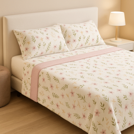 Sábanas de Coralina -Tacto suave Térmicas de Invierno,  Doble Perchado 200grs , Brisa en Rosa. Mercatienda.es